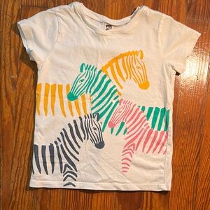 Tea Collection - Colorful Zebra Print Kids T-Shirt